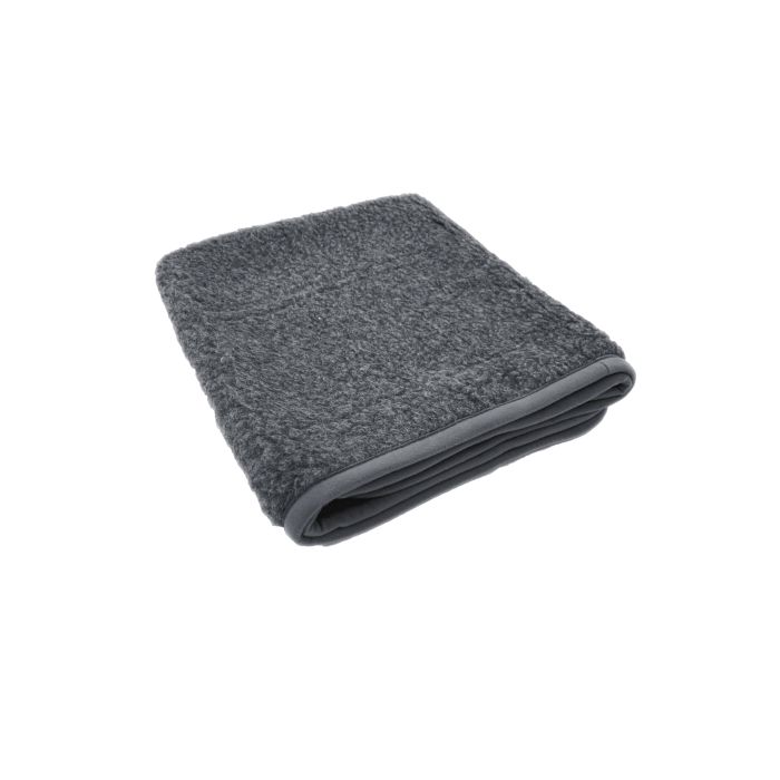 Alwero Couverture en laine Thumbled Anthracite - Divers dimensions