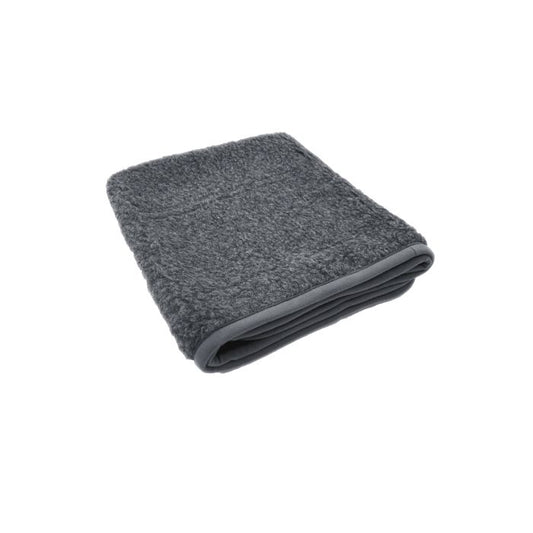 Alwero Couverture en laine Thumbled Anthracite - Divers dimensions