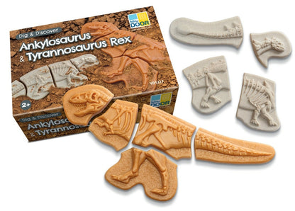 Creuser & découvrir Dinosaures - Yellow Door Ankylosaurus & Tyrannosaurus rex