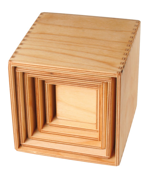 Grands cubes bois naturel à empiler GRIMMS