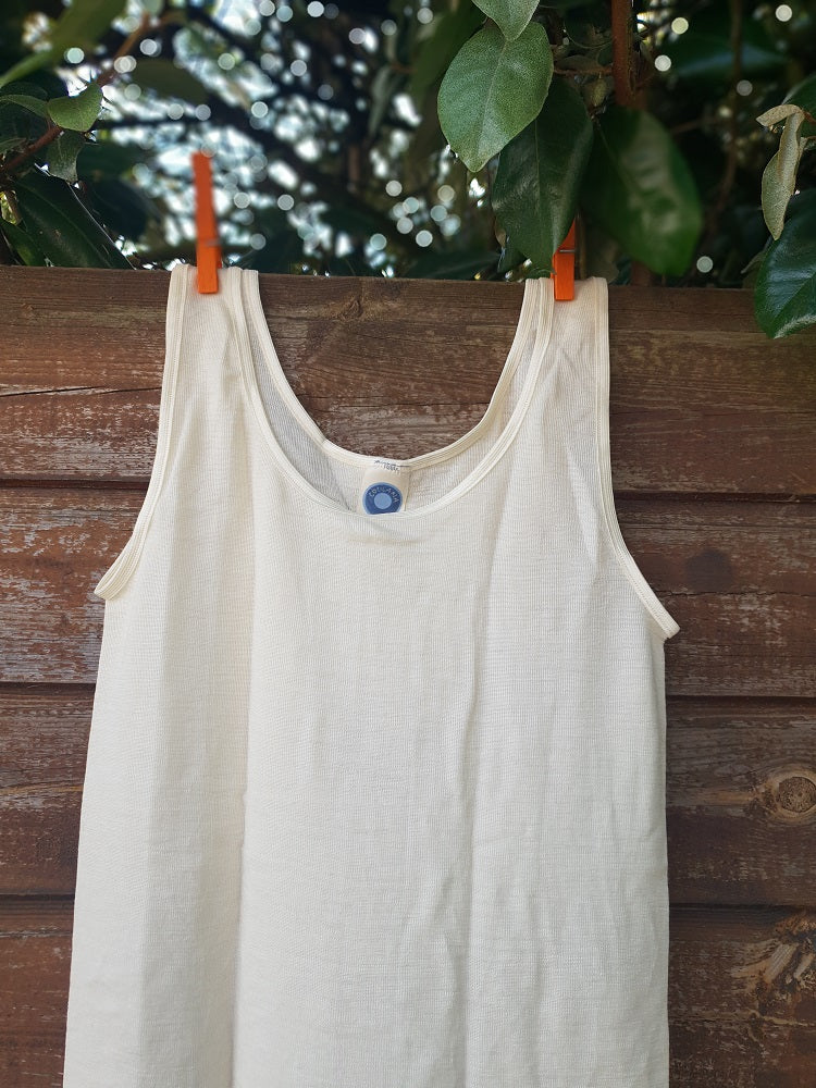 Cosilana Débardeur femme Laine/Soie - Ecru