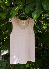 Cosilana débardeur Enfant Rose clair - Laine/Soie/Coton bio