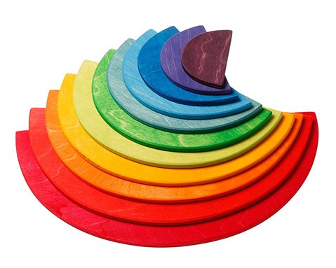 Demi-cercles Arc-en-ciel Grimm's - 11 pièces