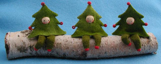 3 coquins d'arbre de noël à fabriquer