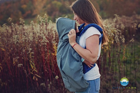 Couverture de portage Little Frog Softshell Gris clair