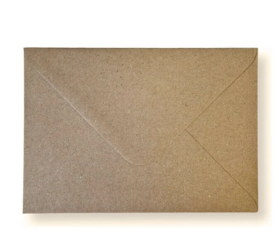 Enveloppe kraft - à l'unité Taille A6