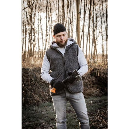 Alwero Gilet sans manches en laine Everest Anthracite