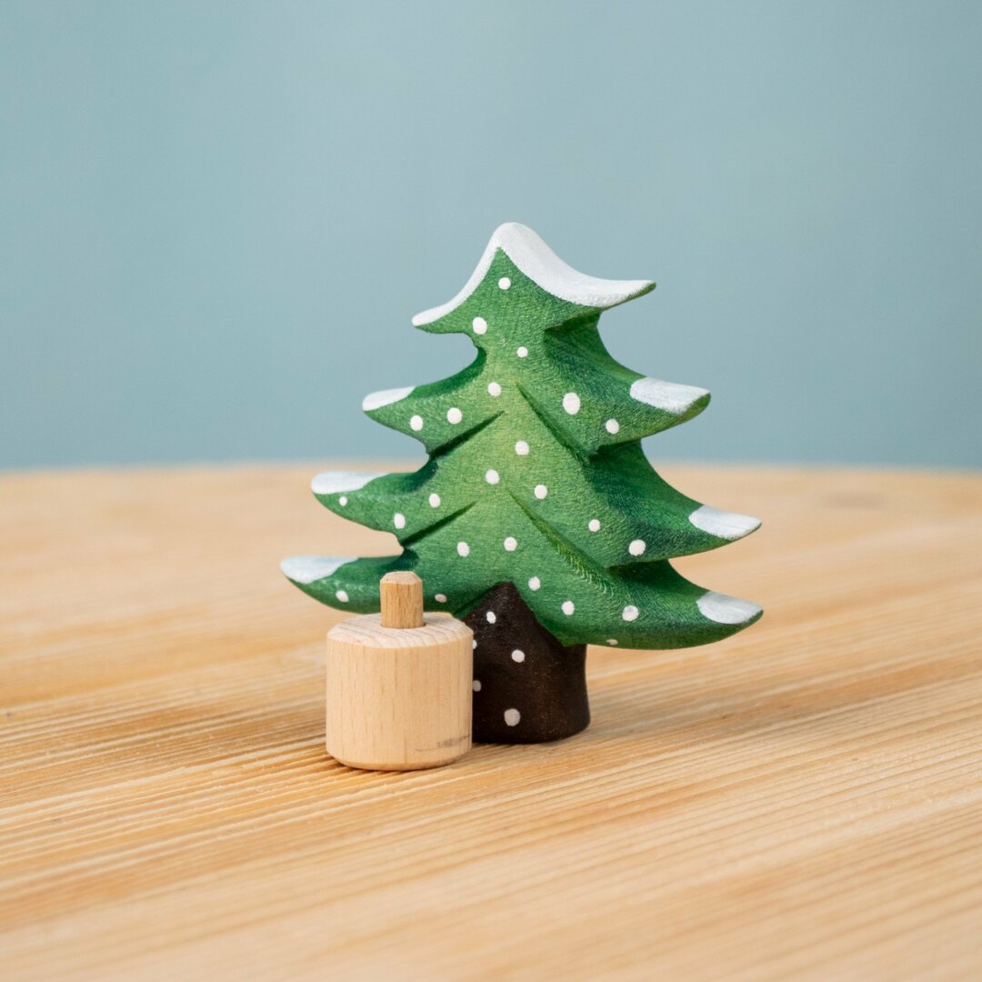 BumbuToys Figurine en bois pour couronne de célébration - Sapin d'hiver