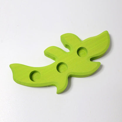 Feuille verte claire support figurines Grimm's