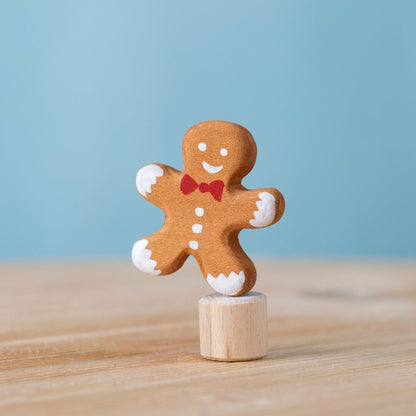 BumbuToys Figurine en bois pour couronne de célébration - Bonhomme de pain d'épice