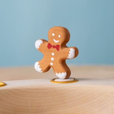 BumbuToys Figurine en bois pour couronne de célébration - Bonhomme de pain d'épice