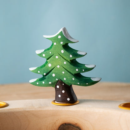 BumbuToys Figurine en bois pour couronne de célébration - Sapin d'hiver