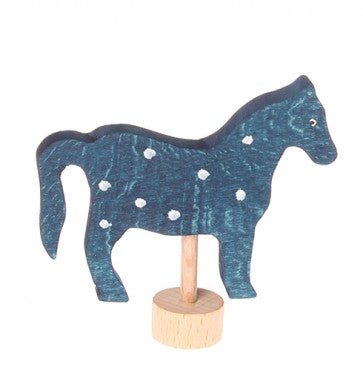 Figurine en bois Cheval bleu GRIMM's