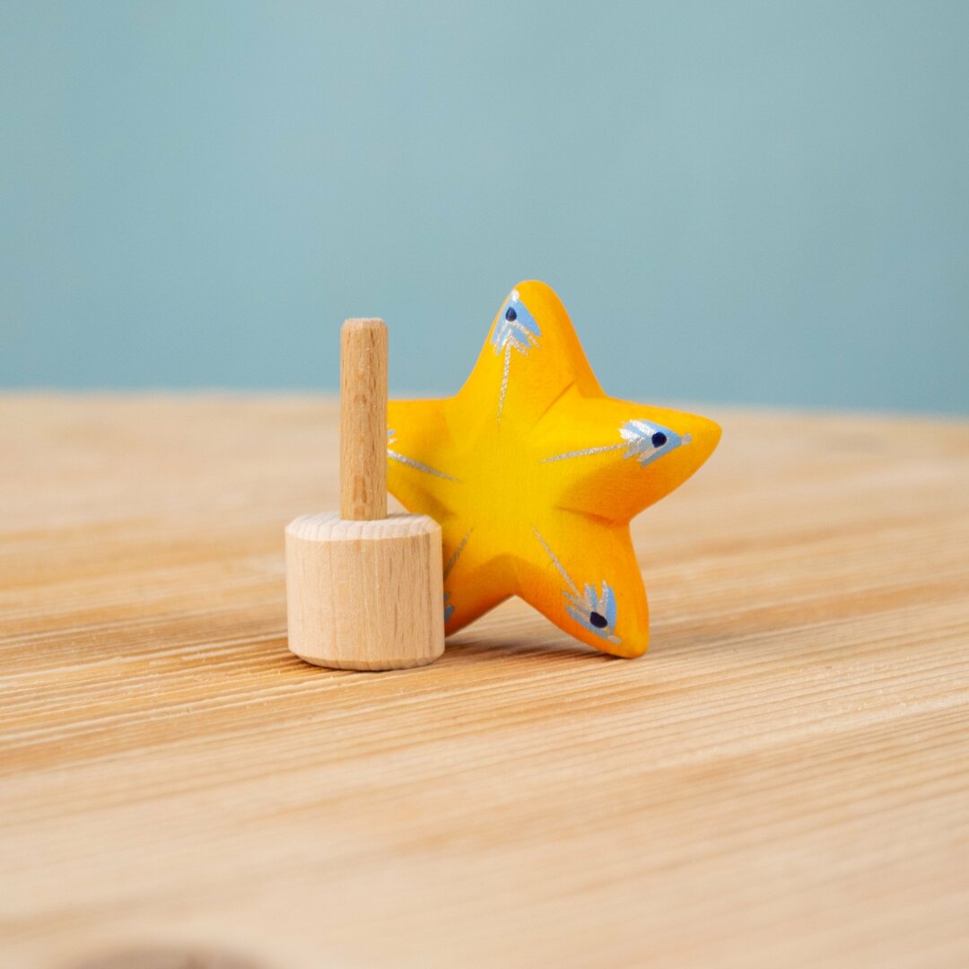 BumbuToys Figurine en bois pour couronne de célébration - Etoile