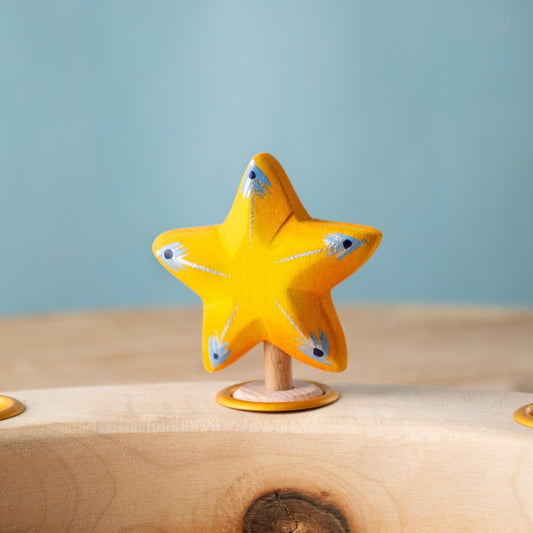 BumbuToys Figurine en bois pour couronne de célébration - Etoile