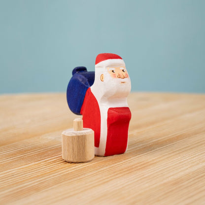 BumbuToys Figurine en bois pour couronne de célébration - Père Noël