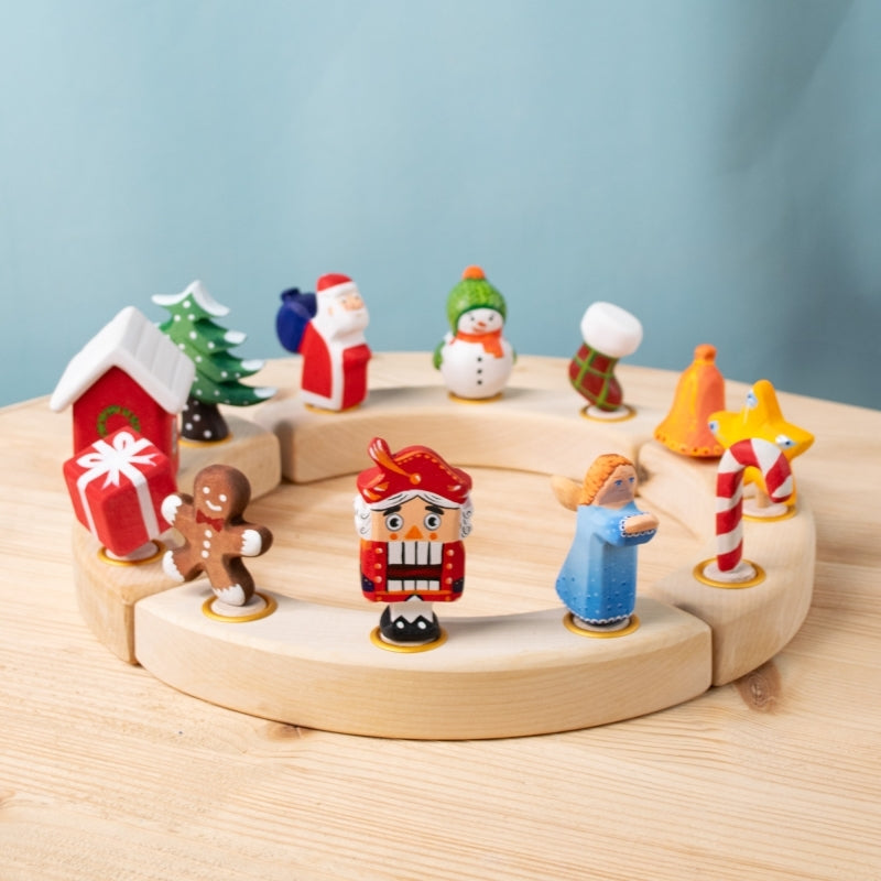 BumbuToys Figurine en bois pour couronne de célébration - Ange