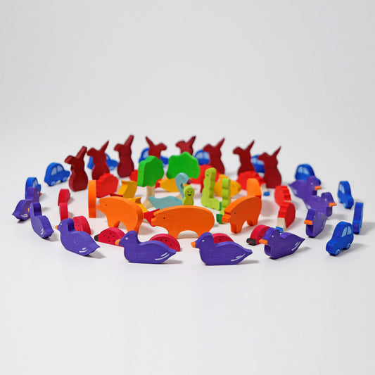 Figurines pour compter ou raconter des histoires -Lot de 55 Grimm's