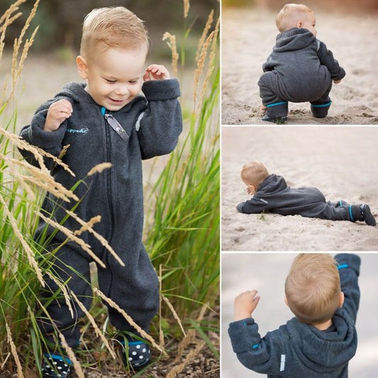 Combinaison Hoppediz Anthracite-Turquoise