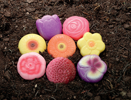 Fleurs Pierres sensorielles Lot de 8 Yellow Door