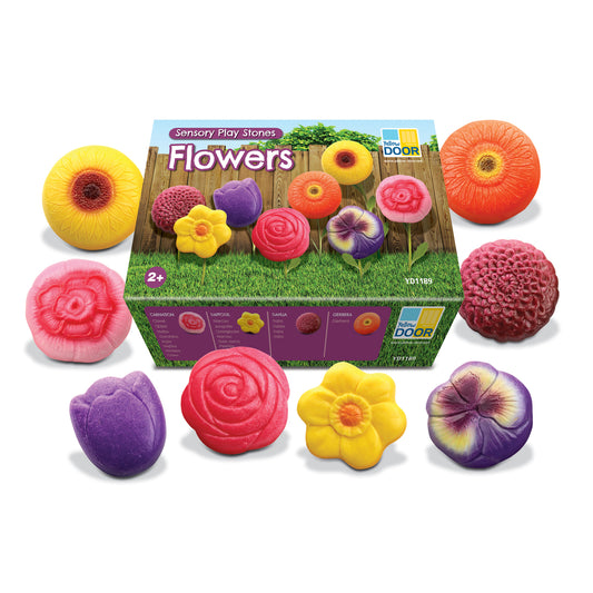 Fleurs Pierres sensorielles Lot de 8 Yellow Door
