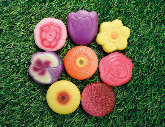 Fleurs Pierres sensorielles Lot de 8 Yellow Door