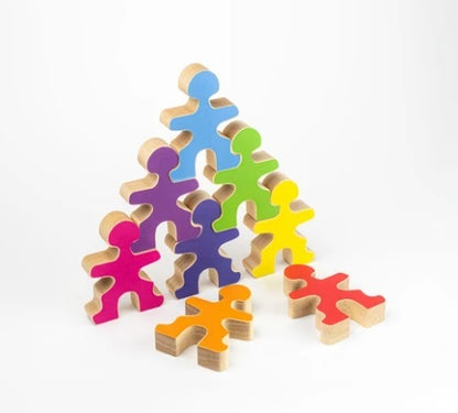 Flockmen - Lot de 16 autocollants de couleur