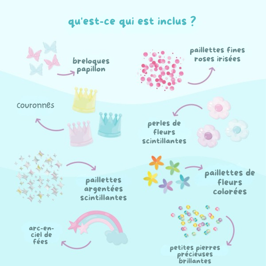 Glo Pals Fun Fillers pour bouteille et jeu sensoriel - Fées