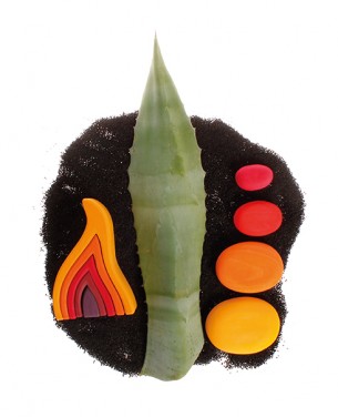 Lot de 4 Galets de Feu GRIMM's