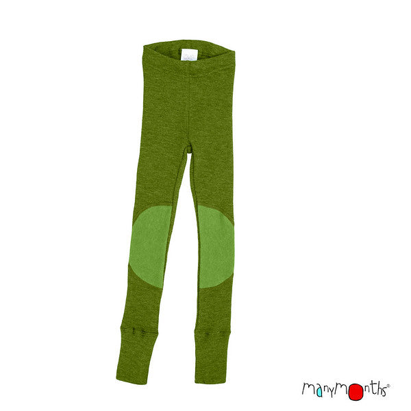 MANYMONTHS Leggings unisexe avec genouillères en laine - divers coloris