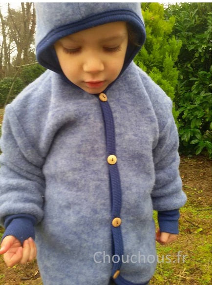 Cosilana gilet avec capuche Bleu