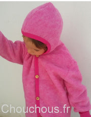 Cosilana gilet avec capuche Rose