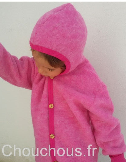 Cosilana gilet avec capuche Rose