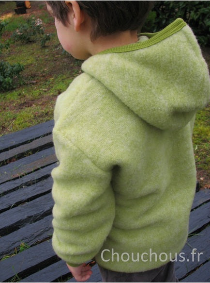 Cosilana gilet avec capuche Vert