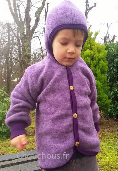 Cosilana gilet avec capuche Violet