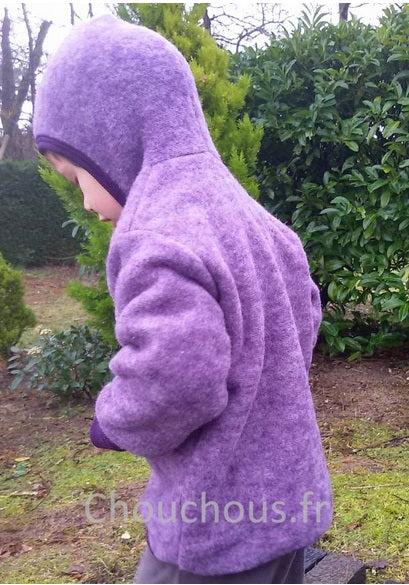 Cosilana gilet avec capuche Violet