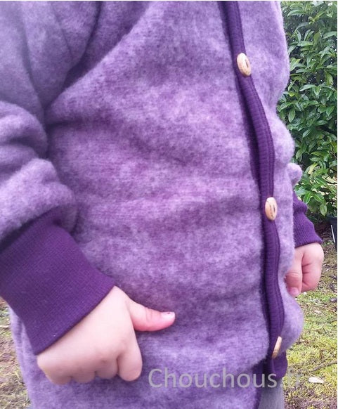 Cosilana gilet avec capuche Violet