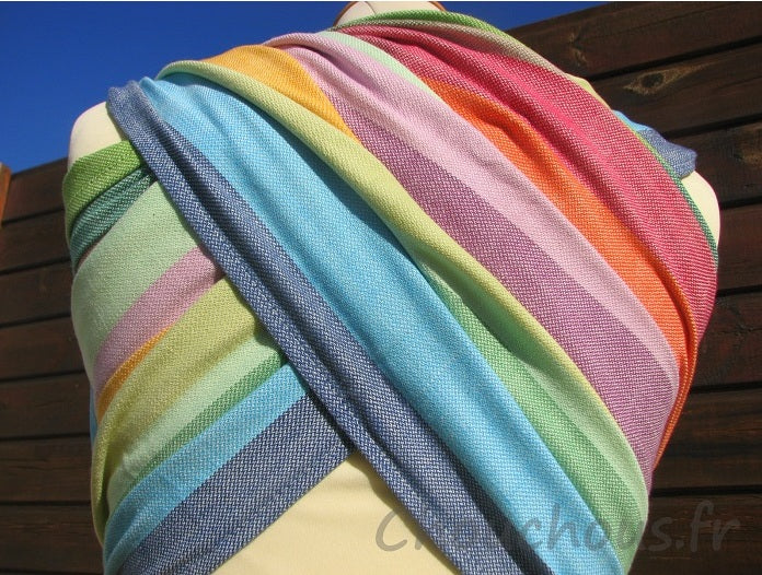 Echarpe de portage Girasol Exclusive Early Spring Crema de nube