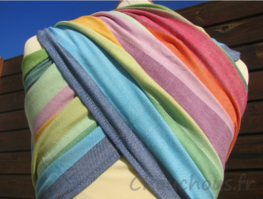 Echarpe de portage Girasol Exclusive Early Spring Crema de nube