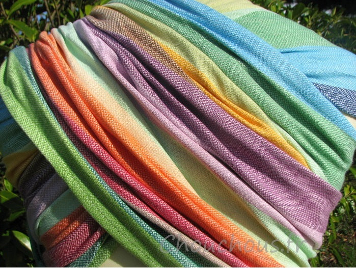 Echarpe de portage Girasol Exclusive Early Spring Crema de nube