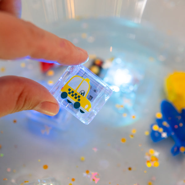 Glo Pals Cubes lumineux Voitures - Lot de 6
