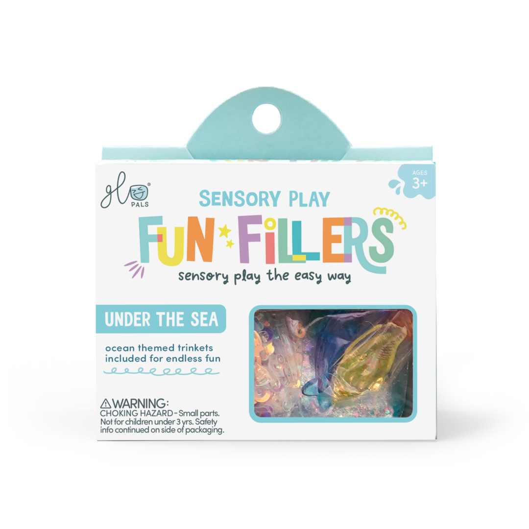 Glo Pals Fun Fillers pour bouteille et jeu sensoriel - Océan
