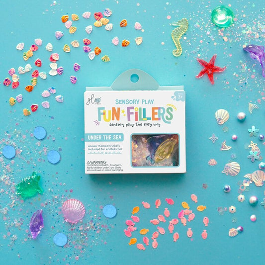 Glo Pals Fun Fillers pour bouteille et jeu sensoriel - Océan