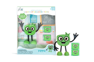 Glo Pals Personnage Pippa Vert + 2 cubes lumineux