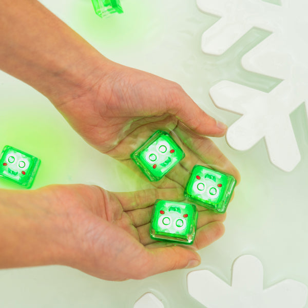 Glo Pals Cubes lumineux Vert Christmas - Lot de 4