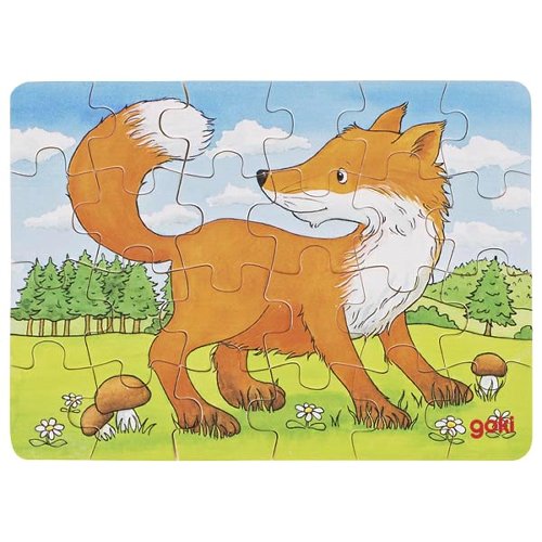 Goki Mini puzzle en bois Animaux - 24 pièces