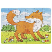 Goki Mini puzzle en bois Animaux - 24 pièces
