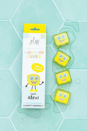 Glo Pals Cubes lumineux Alex Jaune - Lot de 4
