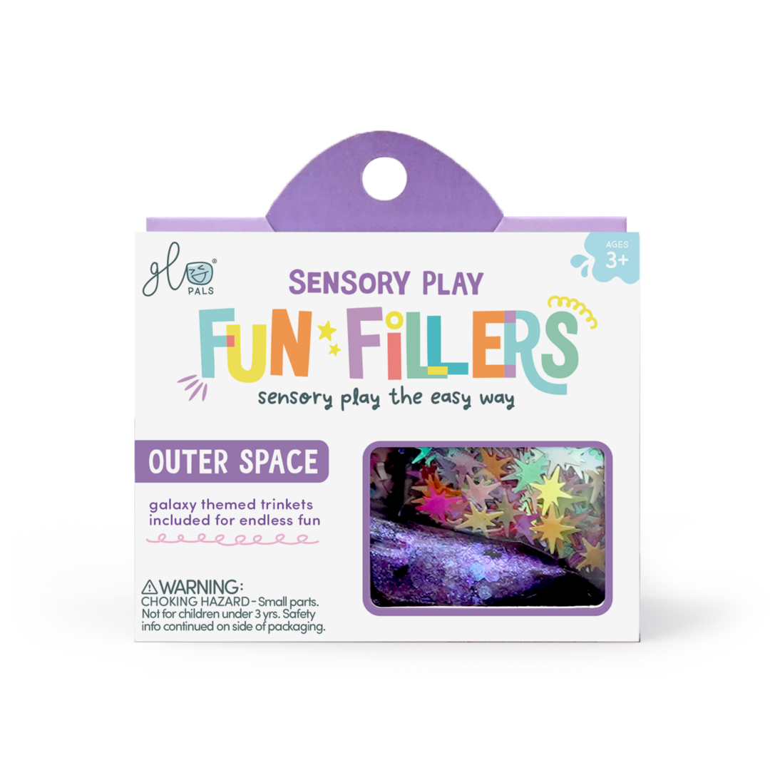 Glo Pals Fun Fillers pour bouteille et jeu sensoriel - Espace