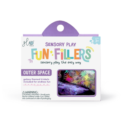 Glo Pals Fun Fillers pour bouteille et jeu sensoriel - Espace